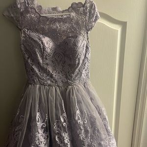 Vintage Lavender Lace Dress Size 2